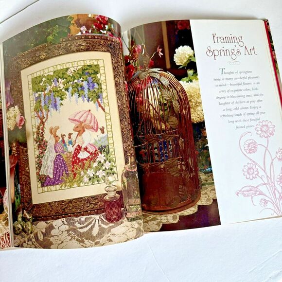 VICTORIAN CROSS STITCH BOOK By Vanessa-Ann's Hardcover Book 144pgs - Picture 3 of 6